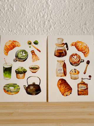 The Coffee & Matcha Cups Print ☕