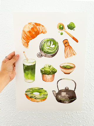 The Matcha Breakfast Print
