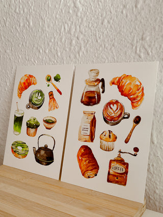 The Coffee & Matcha Cups Print ☕