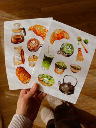 The Coffee & Matcha Cups Print ☕
