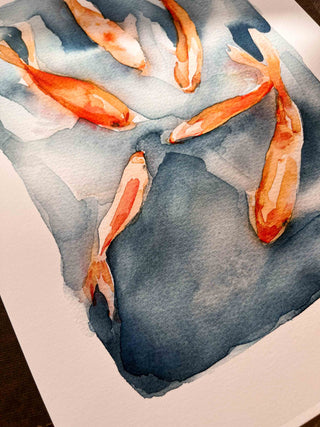 The Pond Fish Print