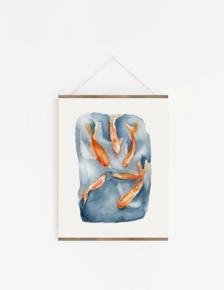 The Pond Fish Print