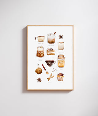 Lámina Tazas de Té Chai ☕