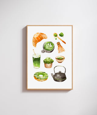 The Matcha Breakfast Print