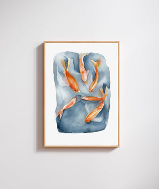 The Pond Fish Print