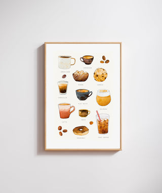 The Coffee Cups Print ☕