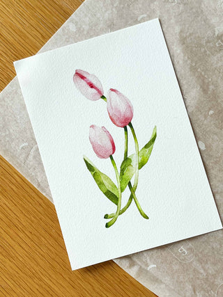 The Pink Tulip Print