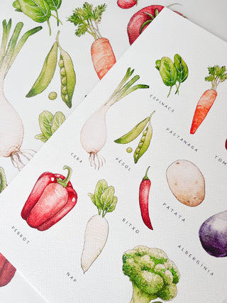 The Kitchen Veggies Print🥦