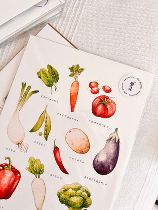 The Kitchen Veggies Print🥦