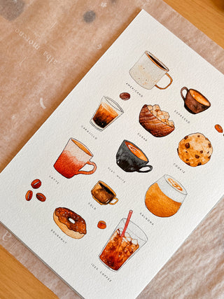 The Coffee Cups Print ☕