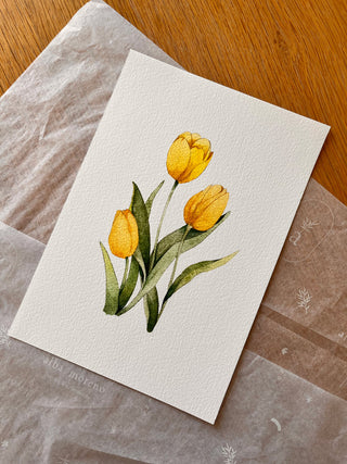 The Pink Tulip Print