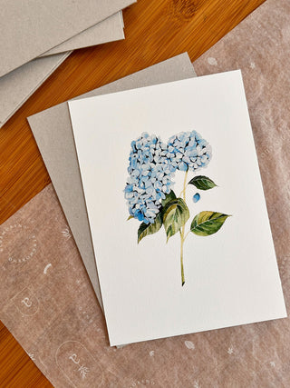 The Blue Hydrangea Print