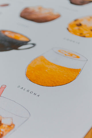 The Coffee Cups Print ☕