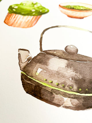 The Matcha Breakfast Print