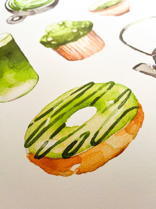 The Matcha Breakfast Print