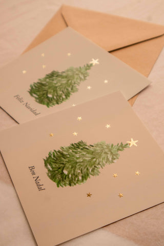 Postal Bon Nadal Arbre