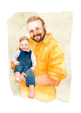 Retrato Personalizado en Acuarela