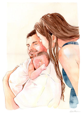 Custom Watercolor Portrait