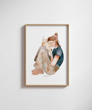 Lámina Abrazo perruno