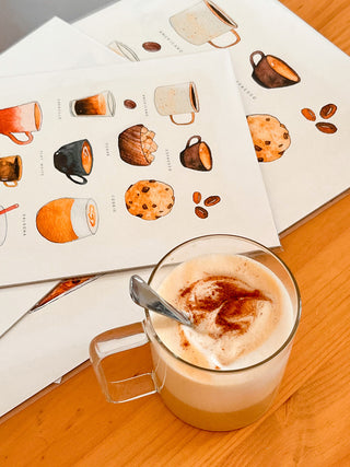 The Coffee Cups Print ☕